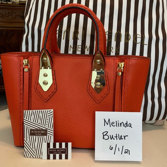 Henri Bendel Blood Orange Satchel - Picture 1 of 11